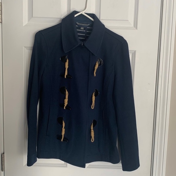 L.L. Bean signature sailor boat toggle coat ladies M - Picture 2 of 8